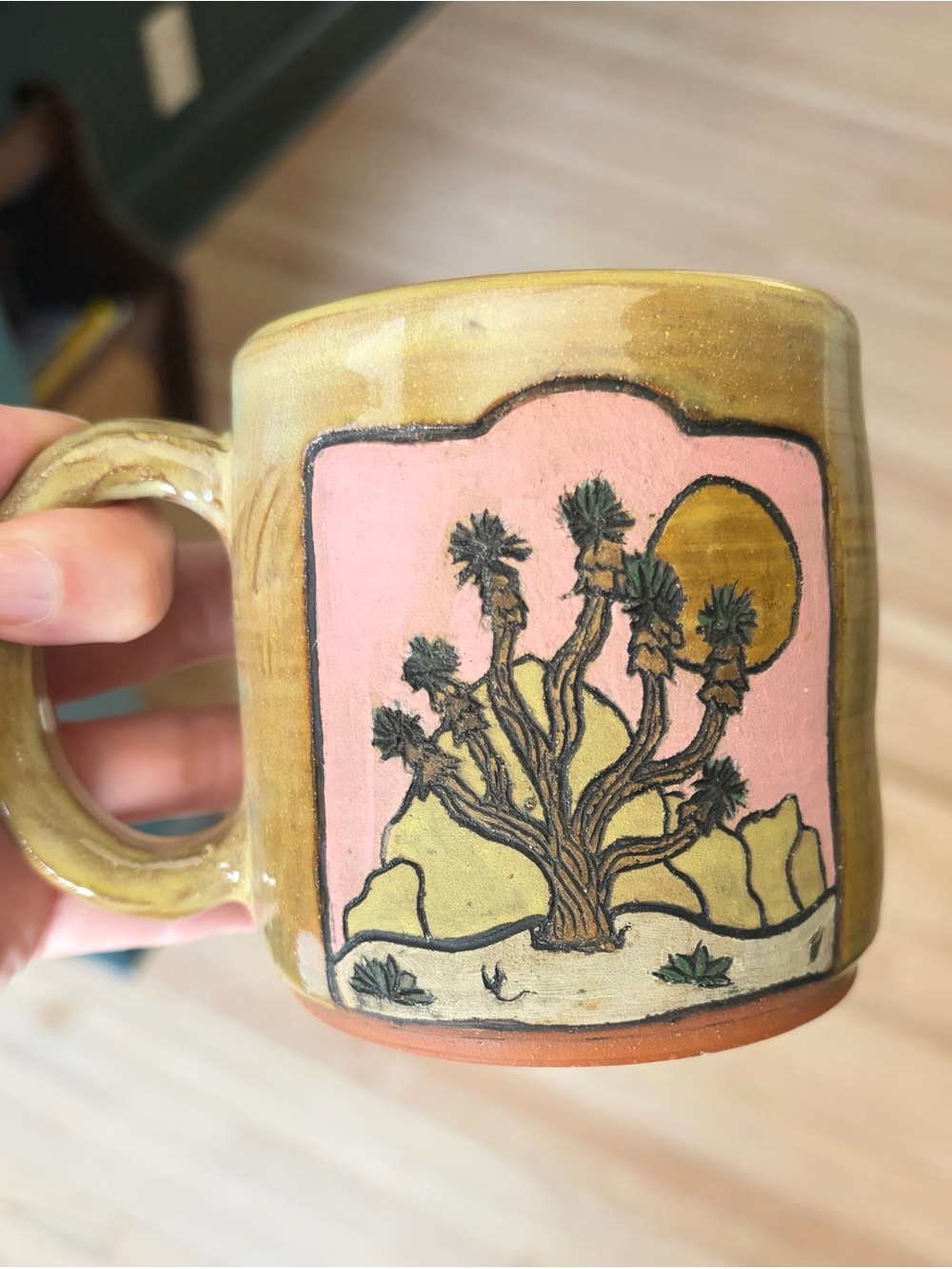 Handmade Joshua Tree Desert Pottery Mug